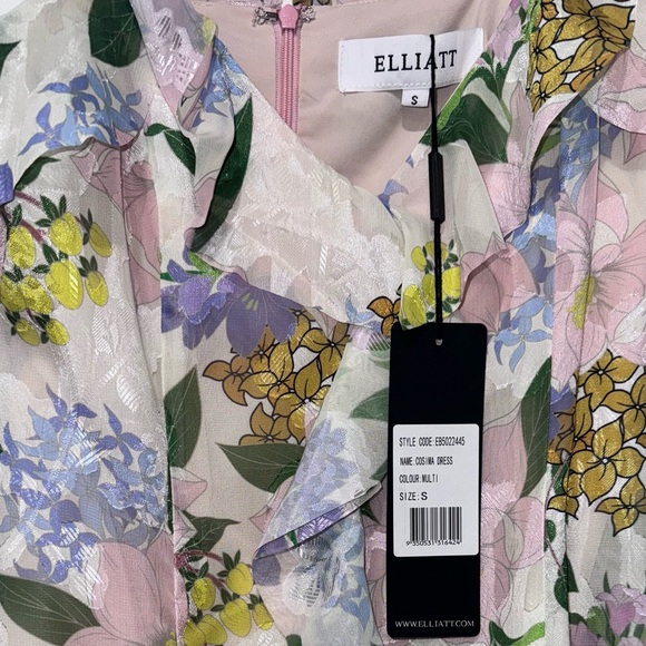 NWT Elliatt Long Ruffle Maxi Dress. - Picture 5 of 11